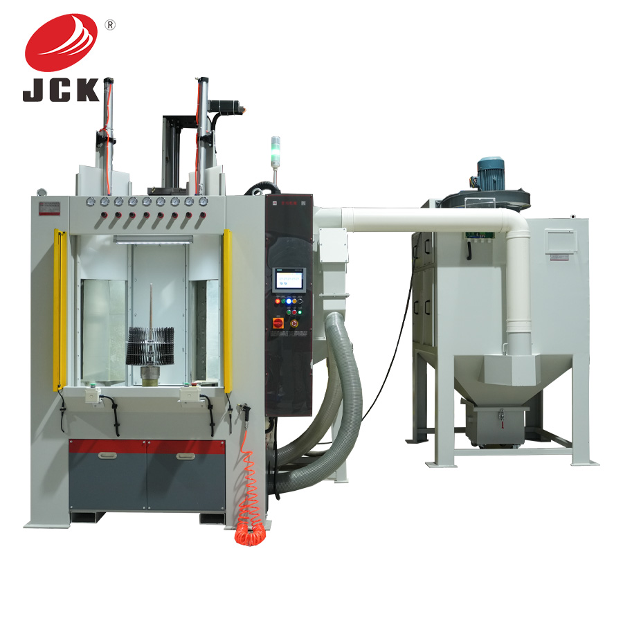Double station saw blade sandblasting machine