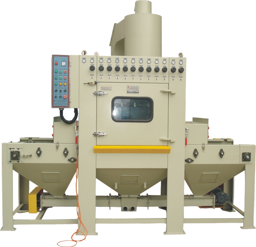 Digital shell automatic conveyor sandblasting machine