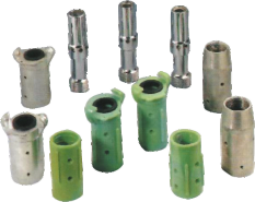Spray gun/connector