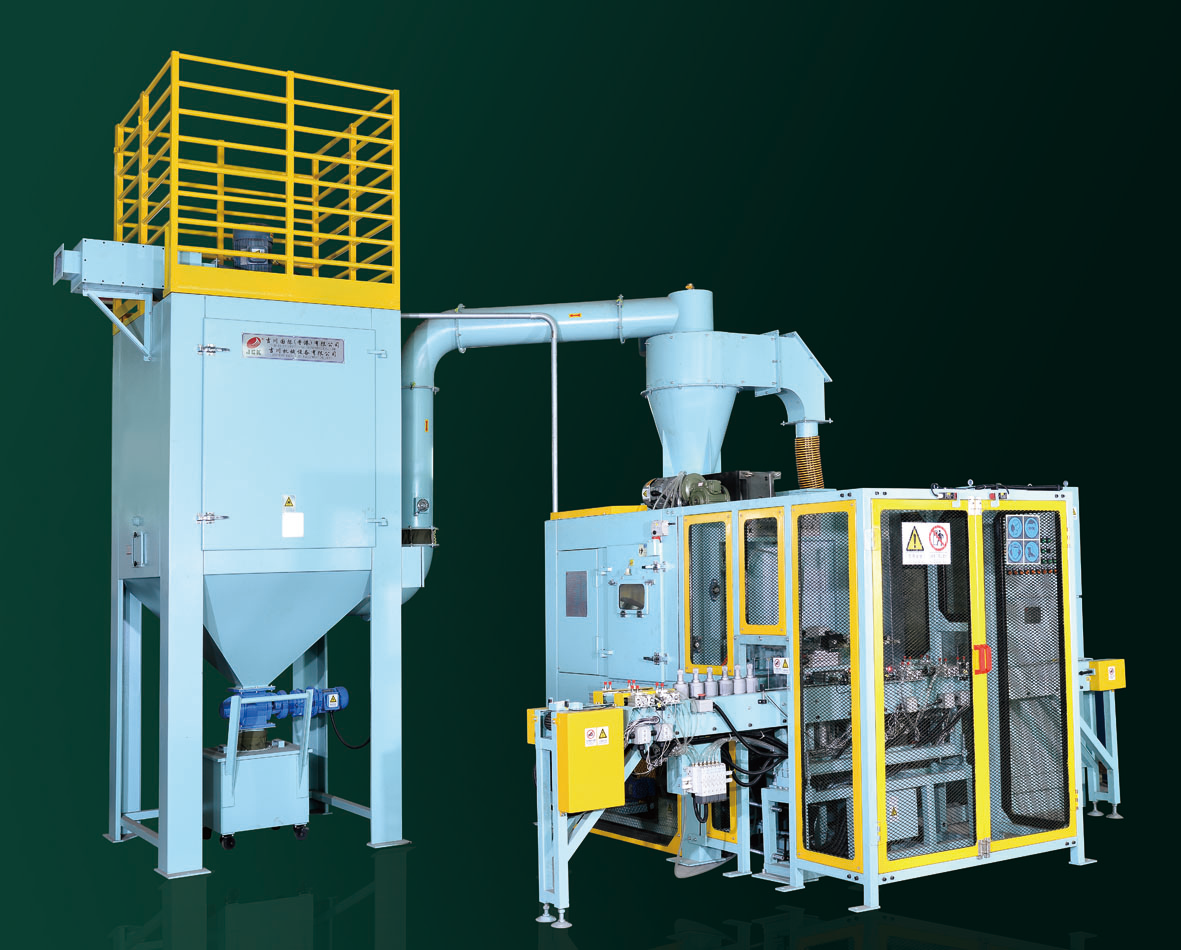 Automobile engine universal joint and cylinder liner - fully automatic shot blasting cleaning line
