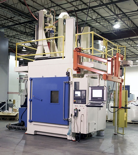 CNC shot peening equipment (wheels, gears, filters, air conditioning accessories, suspension parts,