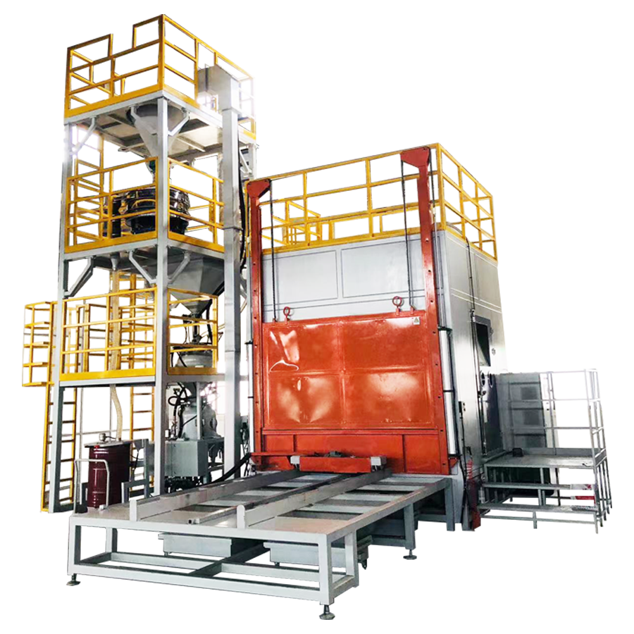 Robot sandblasting room (processing composite materials such as carbon fiber and glass fiber)